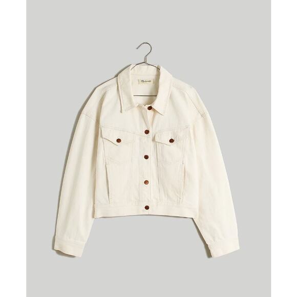 Madewell Slanted Yoke The Trucker Jean Jacket Vintage Canvas Women's Size XXL - Picture 5 of 5